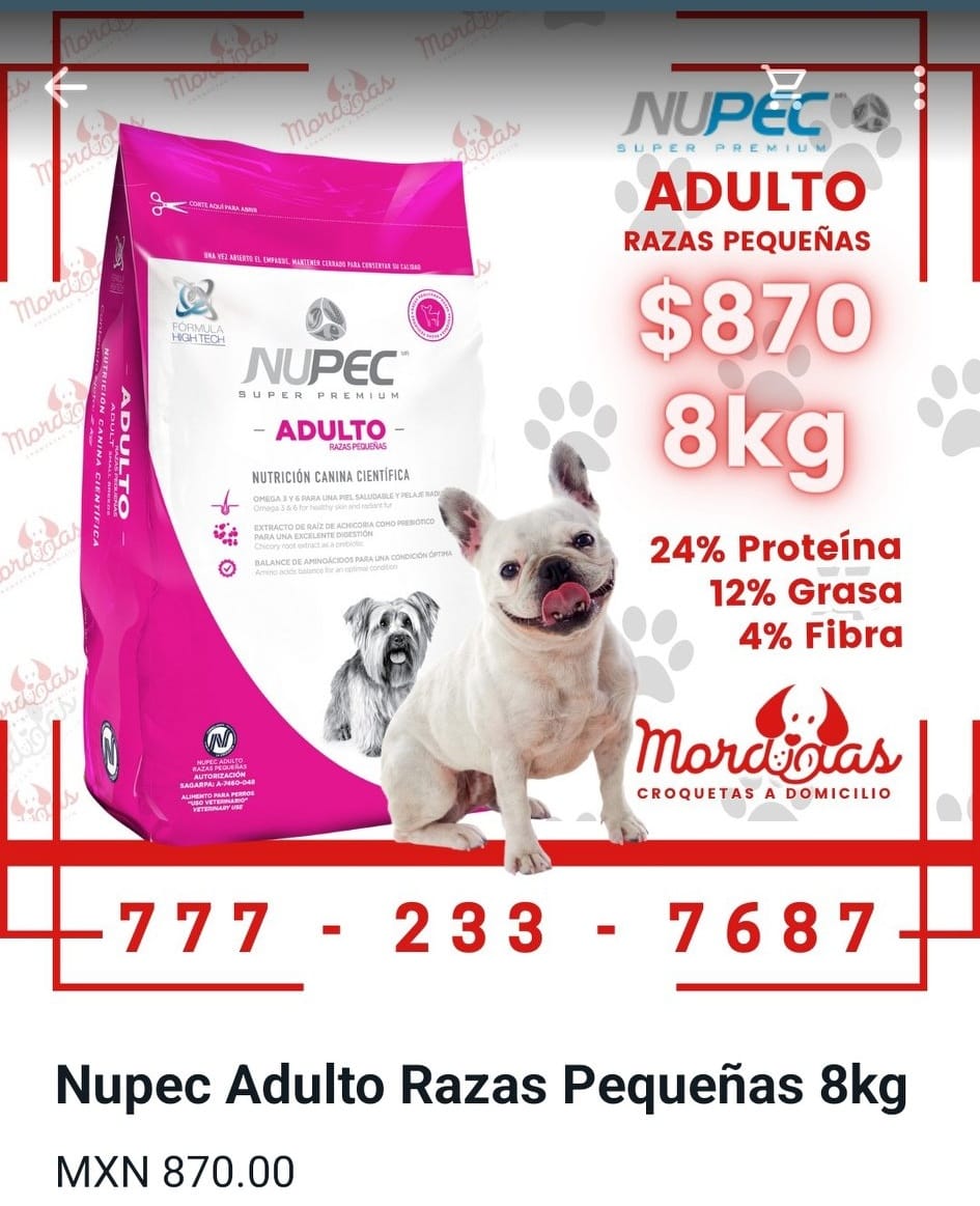 Nupec adulto razas pequeñas 8 kg